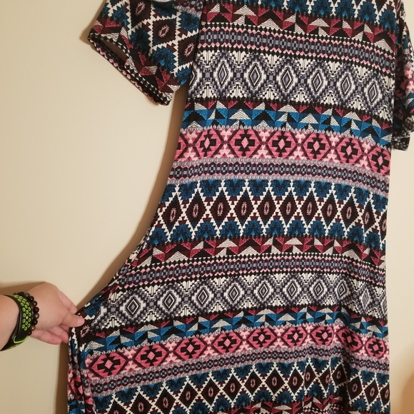 Ashley Stewart Cold Shoulder Tribal Print Dress - Picture 5 of 8